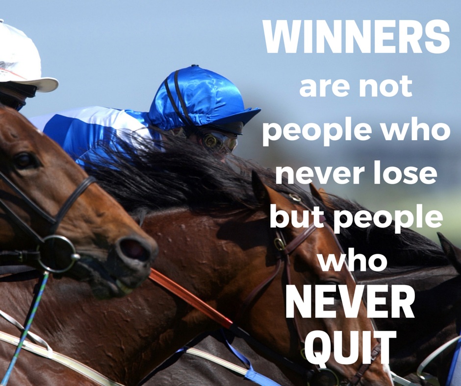 never quit horse racing memes