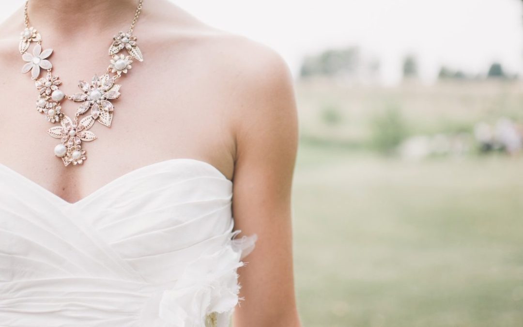 wedding dresses and jewellery